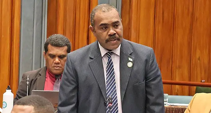 Crossbencher Member of Parliament (G9) Mosese Bulitavu.