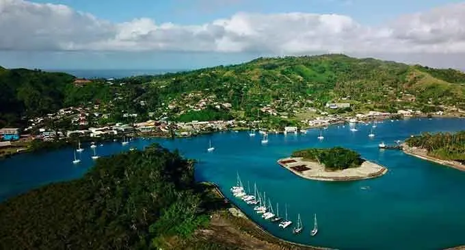 Savusavu Bay. Photo:The Copra Shed Marina Fiji