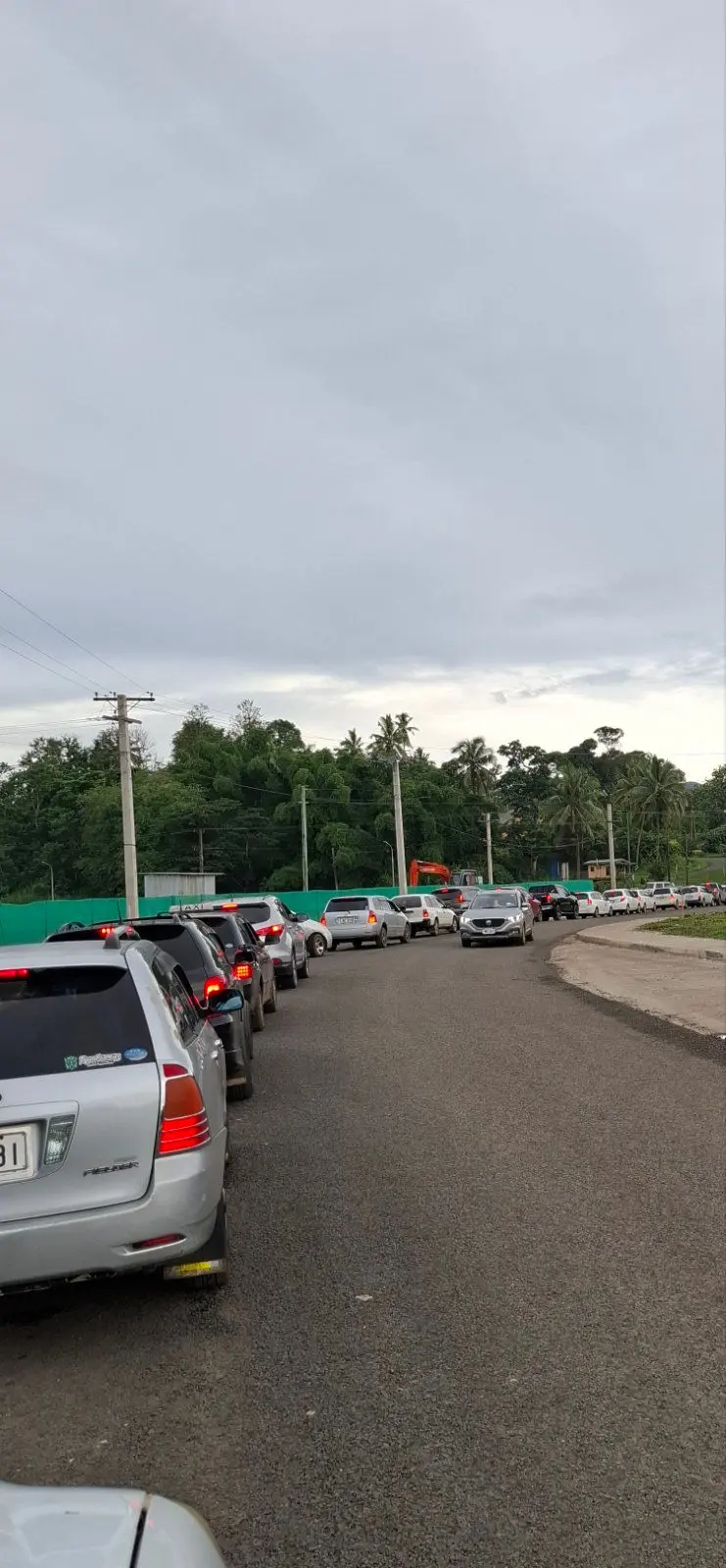 Heavy traffic congestion in Labasa Town on December 24, 2025. 