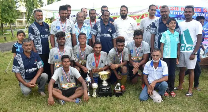 Babasiga Cubs players crowned Futsal champs in Nadi on February 25, 2018. Photo: Arieta Vakasukawaqa