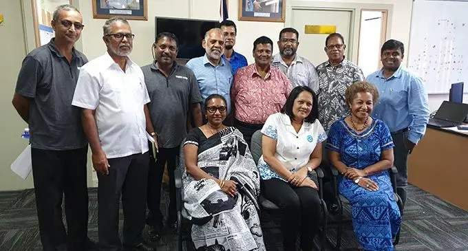 Minister Akbar and PS Jokhan with Members of the Private Sector.