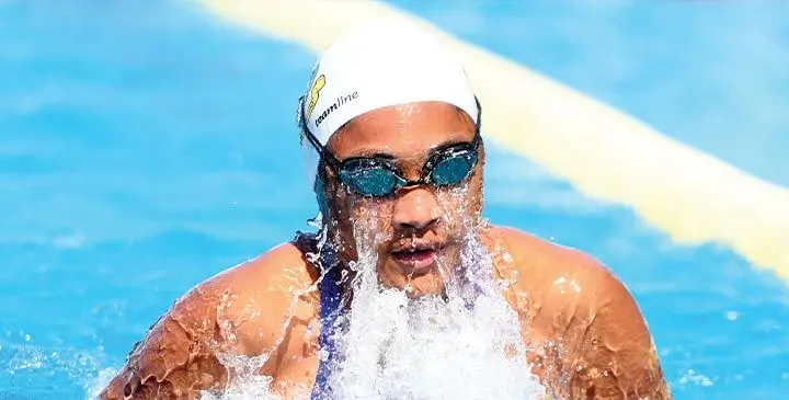 Natabua High School’s Kelera Mudunasoko during the Fiji National Schools Swimming championship at the Damodar Aquatic Centre, Suva on May 30, 2025. Photo: Ronald Kumar