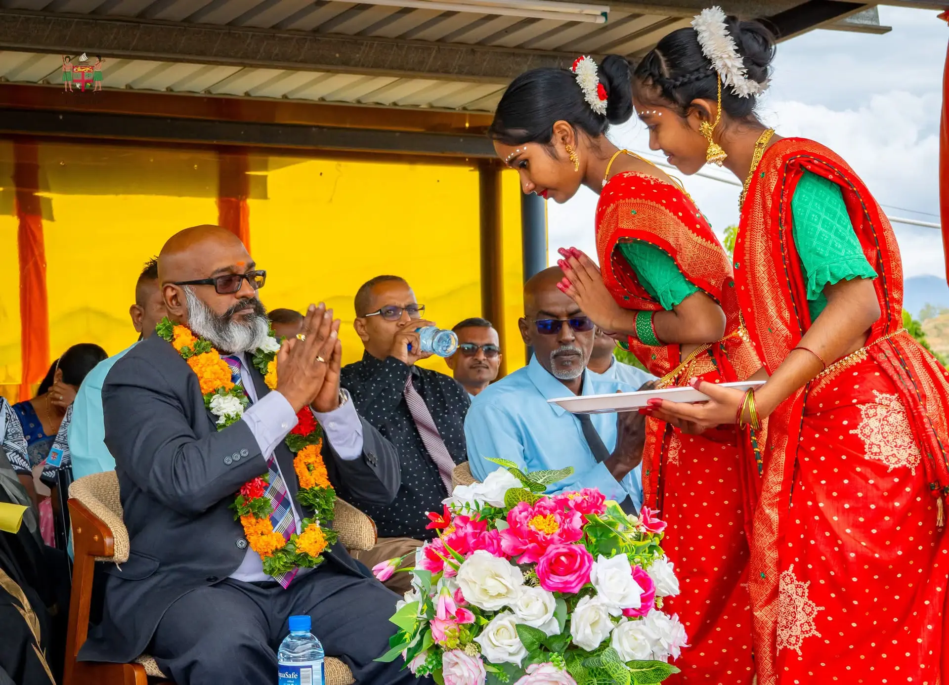 Assistant Minister for Commerce and Business Development Sachida Nand at the Lautoka Andhra Sangam Primary School.