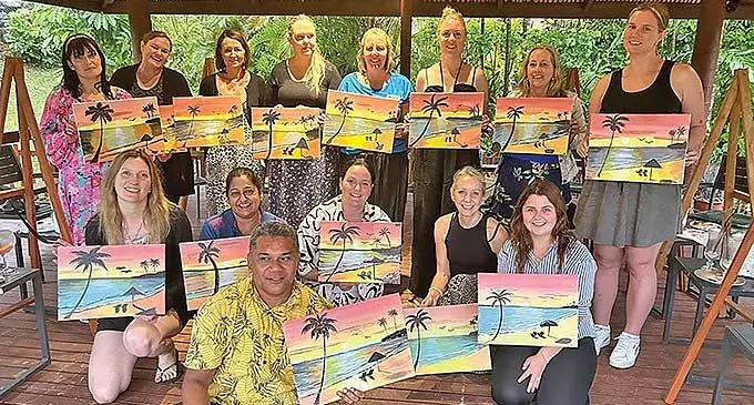 Some of the Silver Matai Agents nd Fiji travel specialists who were given a tour of several tourist attractions around the country. Photo: Tourism Fiji