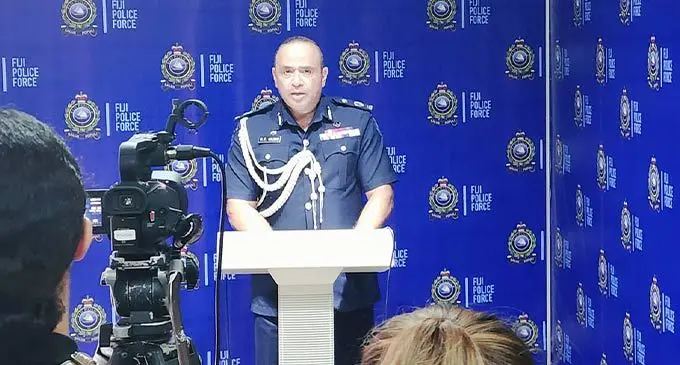 Commissioner of Police, Brigadier-General Sitiveni Qiliho during a press conference on September 22, 2022. Photo: Josefa Babitu
