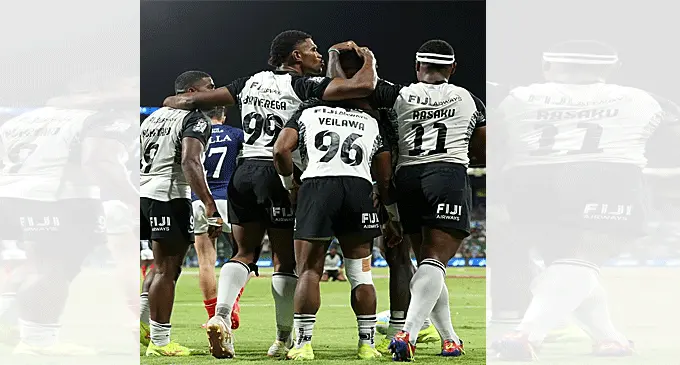 Photo caption: Fiji men’s rugby sevens team records two wins on the first day of the Vancouver Sevens. Photo: World Rugby 