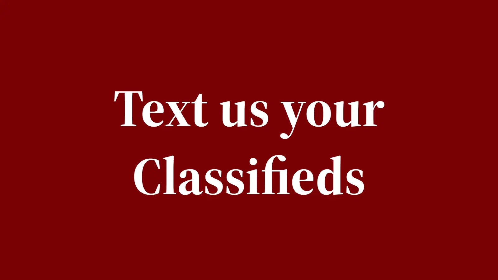 Classifieds