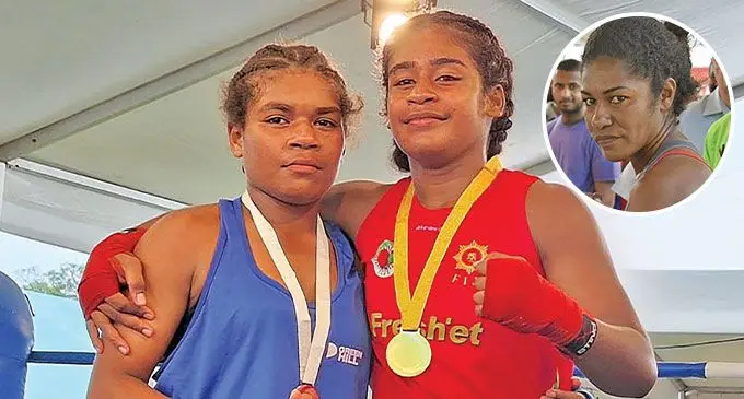 Merewalesi Kolitapa (right). Inset: Visila Kolitapa