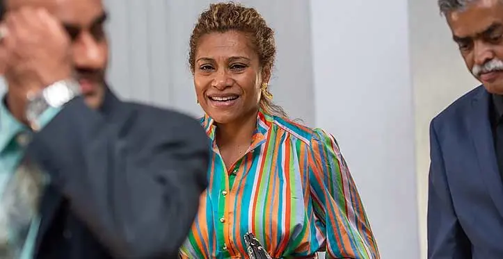 Minister for Women, Children and Poverty Alleviation Lynda Tabuya in Parliament on April 3, 2023. Photo: Leon Lord