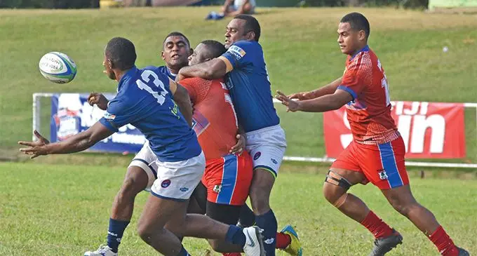 Action from the Namosi- Jack’s Nadi Skipper Cup Premiership match at Prince Charles Park on June 1, 2019. Photo: Waisea Nasokia