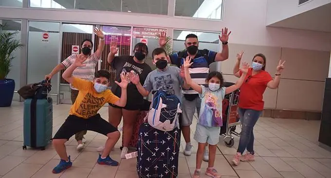 Some travellers who arrived from Australia at Nadi International Airport, on January 23, 2022. File Photo: Mereleki Nai