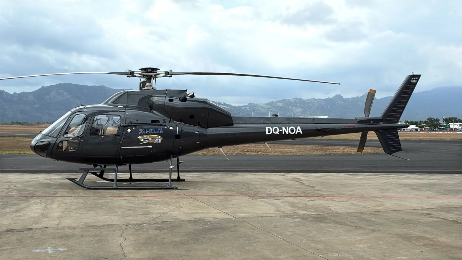 Fly Fiji's new twin-engine helicopter.