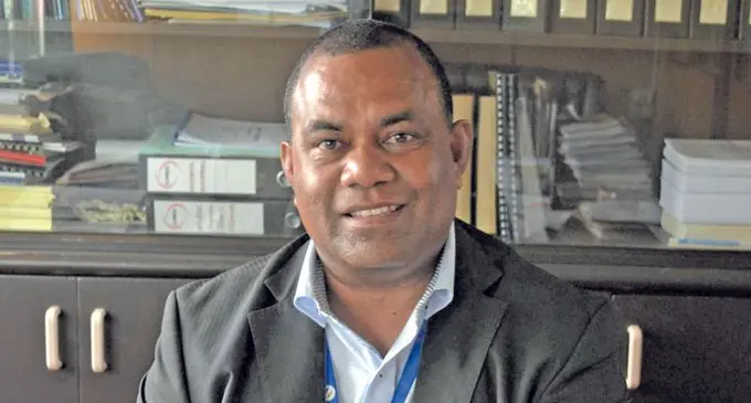 Commissioner Northern Jovesa Vocea in his office in Labasa yesterday.Photo:SHRATIKA NAIDU