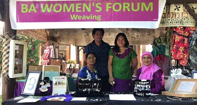 Members of the Ba Women's Forum selling their craft at the 52nd ADB Annual meeting. Photo: Ilaijia Ravuwai.