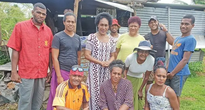 Residents of the Daulomani Safe Home with United Rescue Mission president Divina Loloma (standing third from left), home co-ordinator Edwina Biyau (bottom in the middle), outside the home in Tomuka, Lautoka, on November 17, 2020.  Photo: Nicolette Chambers