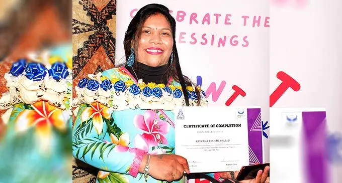 Fiji Cancer Society community palliative care programme graduate Raveena Prasad on September 15, 2022. Photo: Ronald Kumar