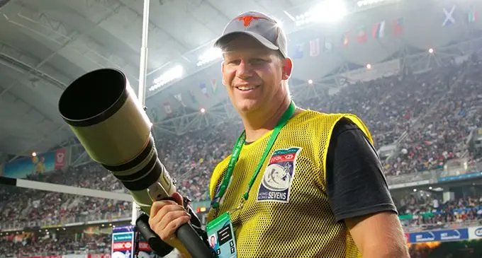 Bruce Southwick at one of the HSBC Hong Kong 7s tournaments.  Photo: ZoomFiji