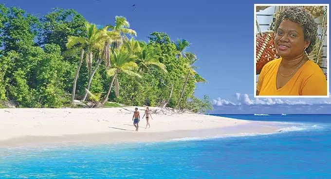 Taveuni Island. Inset: Meliki Qio