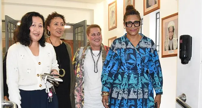 From left: Glenis Yee, Judy Compain, Annie Steele-Kamikamica and Minister for Women, Children and Social Protection Lynda Tabuya. Photo: Parliament of Fiji