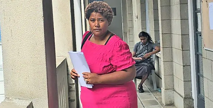Elenoa Tabuayawa outside the Suva Magistrate’s Court on March 13, 2025. Photo: Beranadeta Nagatalevu