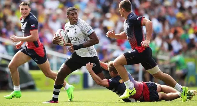 Fiji Airways Fijian 7s captain Kalione Nasoko and Mesulame Kunavula have been eyed by a top club in Europe. Photo: Zimbio