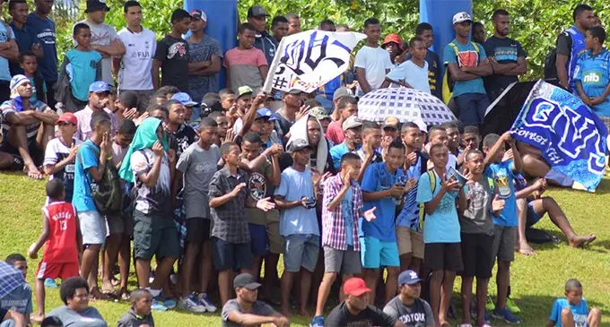 QVS supporters during Super Deans under 17 final action between QVS and LMS at ANZ Stadium on August 11, 2018.Photo: Ronald Kumar.