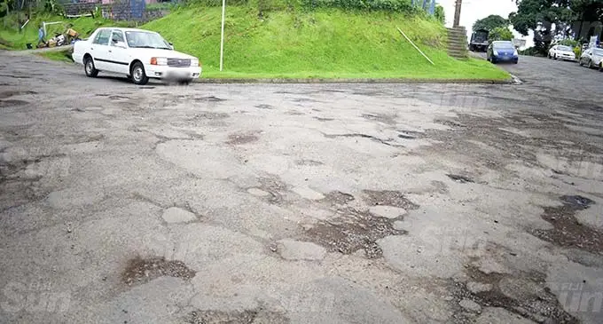 Poor road condition at Fulaga Street in Samabula on October 21, 2020. Photo: Ronald Kumar