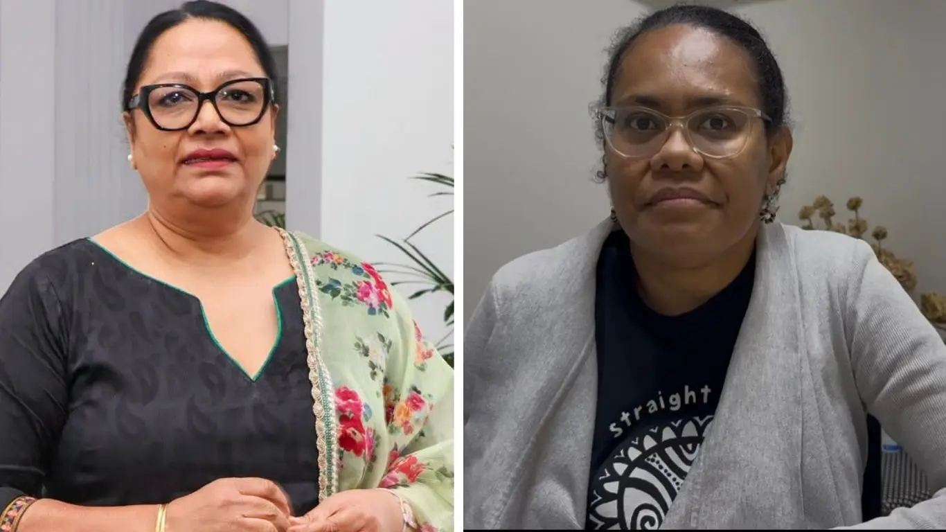 Opposition MP Premila Kumar and Fiji Council of Social Services (FCOSS) executive director Vani Catanasiga