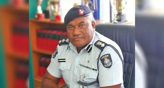 Acting Divisional Police Commander (DPC) North Superintendent of Police  (SP) Eroni Soqosoqo. 