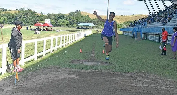 Sigatoka Methodist College’s Joana Waticomoya Vakasobuduru during the Nadroga/Navosa zone meet at Lawaqa Park on June 22, 2022. Vakasobuduru has also secured a U.S scholarship and will leave next month. Photo: Nicolette Chambers