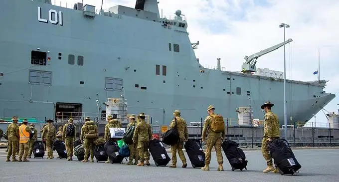 HMAS Adelaide.