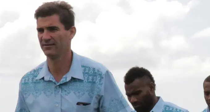 Fiji Airways Fijian 7s coach Gareth Baber on .Photo:Simione Haravanua.
