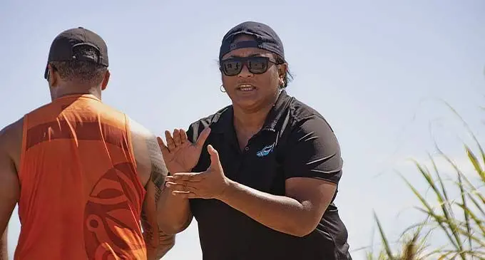 Fijian Pearls head coach Unaisi Rokoura. Photo: Netball Fiji