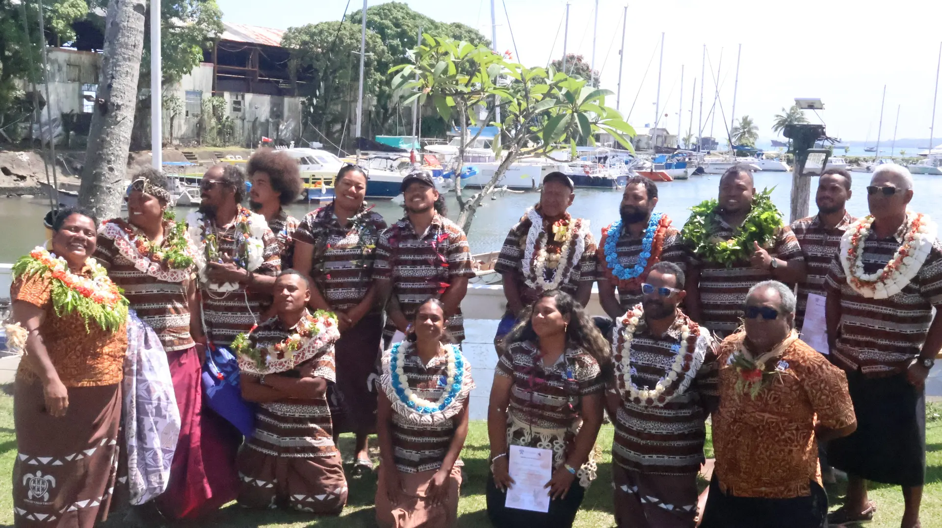 Voyagers of the Uto ni Yalo at the Royal Suva Yatch Club on October 8, 2025.