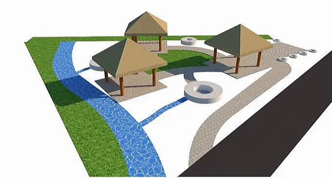 An artist’s impression of what Savusavu Hot Spring project would look like.