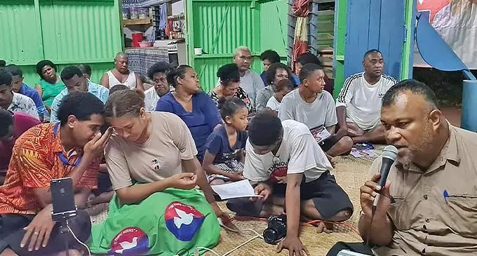 The People’s Alliance supporters during the campaign at Naulukora Hall in Veikoba on November 23, 2022. Photo: Facebook