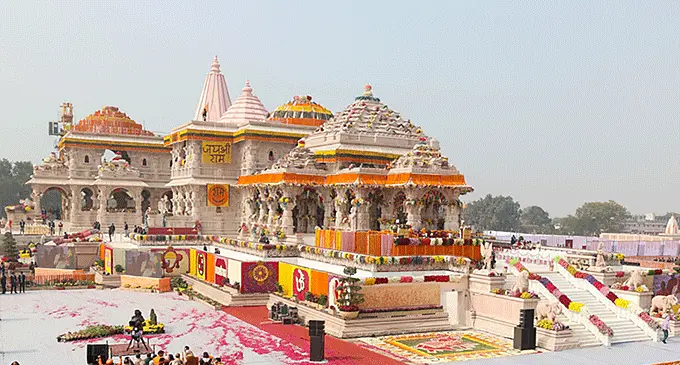 a partially constructed Hindu temple complex in Ayodhya, Uttar Pradesh, India. Many Hindus believe that it is located at the site of Ram