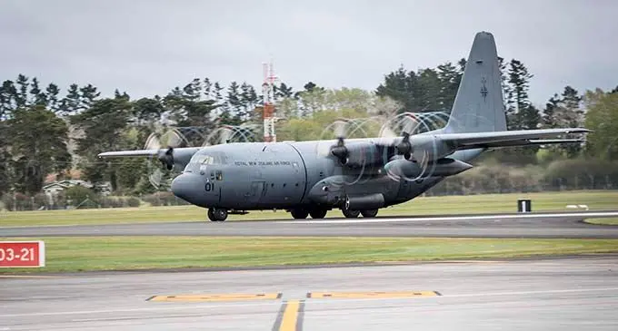 A combined training team from the NZDF and Ministry of Defence were flown to Fiji recently on a RNZAF C130 Hercules. They have now completed 14 days managed isolation in Fiji, ready to get underway this week.
