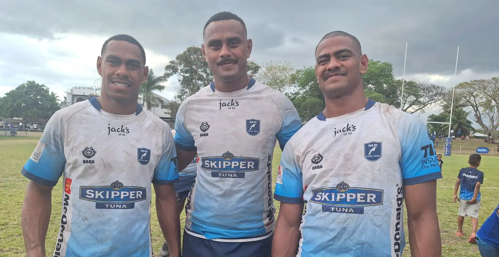 From left: Samu, Ebenezer and Aisea Tuidraki in October 17, 2026.