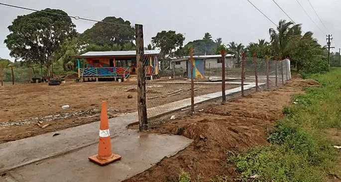 The newly constructed kindergarten in Lokia, Rewa.
