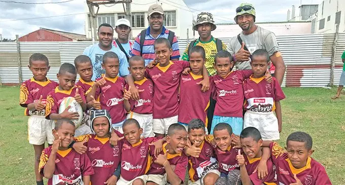 Cakaudrove Under-9 team at the Northern Kaji Rugby Festival at Subrail Park, Labasa on July 18, 2019. Photo: Shratika Naidu