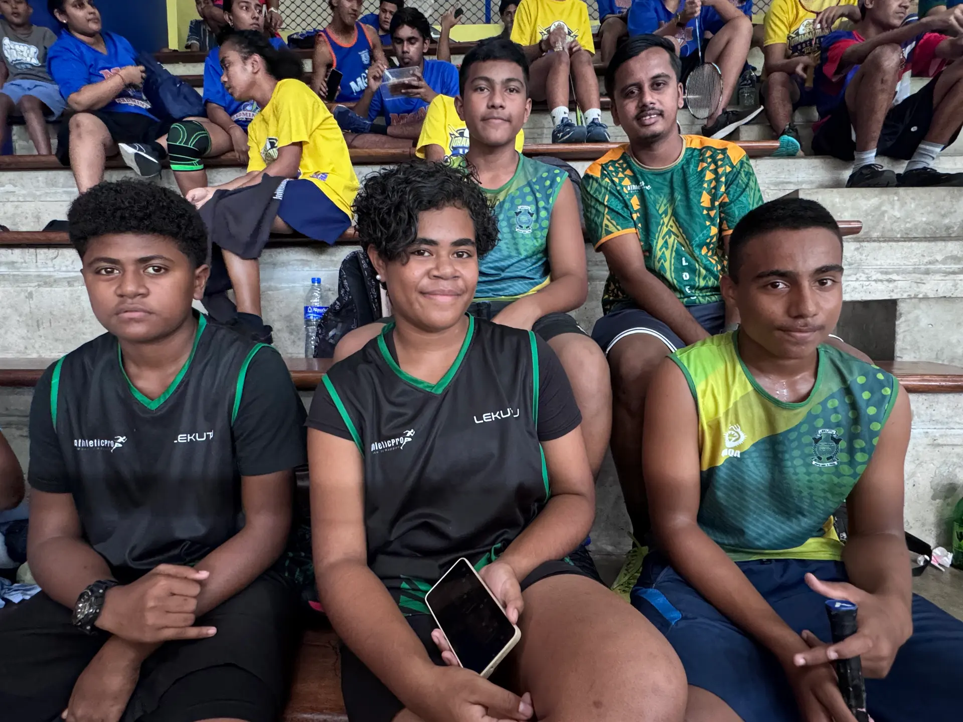 Lekutu Secondary School badminton team