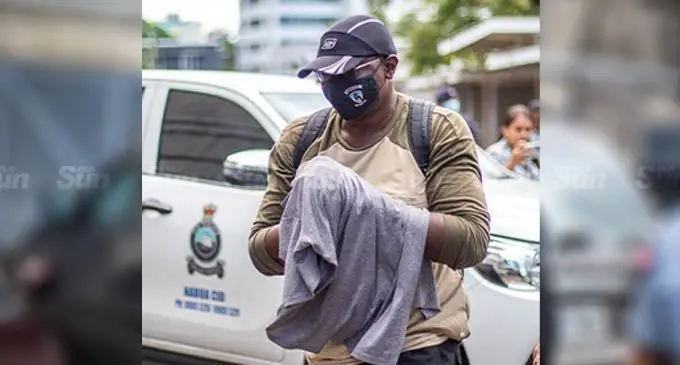 Kiala Henri Lusaka outside the Suva High  court on August 8, 2022. Photo: Leon  Lord