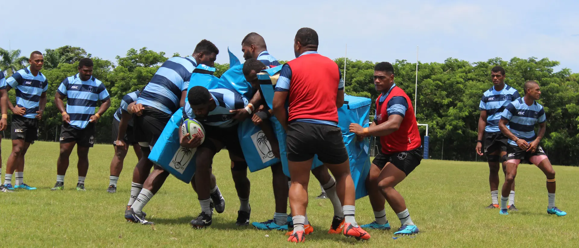 The Fiji Warriors team during a training session at the Bidesi Grounds on 11th March,2018. Photo: Simione Haravanua.