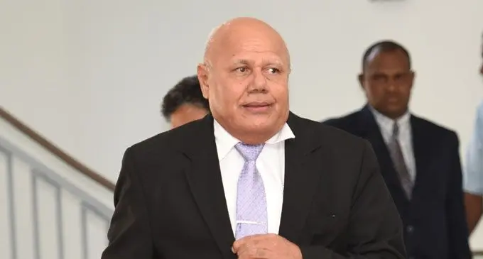 Opposition member Viliame Gavoka 