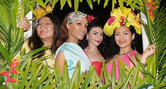 Ladies having fun enjoying the Melbourne Cup at the Grand Pacific Hotel in Suva on November 1, 2022. Photos: Ronald Kumar