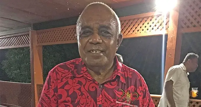 Ratu Meli Vesikula holding the newly launched book named 212 Soldiers for the Queen Fijian in the British Army 1961-1997 at the Fiji Museum in Suva on March 19, 2019. Photo: Ashna Kumar