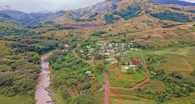 Korobebe Village in Sabeto, Nadi, with the Sabeto River on the left of the photo. Photo: Leon Lord