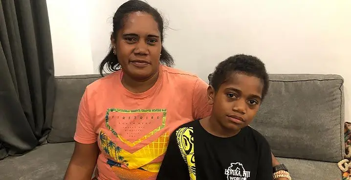 Luisa Cavalevu and her daughter, Asata Dauvere at the Sai Sanjeevani Children’s Hospital in Suva on January 26, 2023. Photo: Josefa Babitu