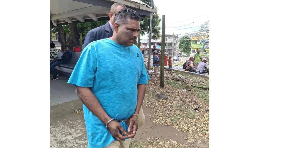 Bobby Anand Kumar when he was produced at Rakiraki Magistrate Court. Photo: Mereleki Nai